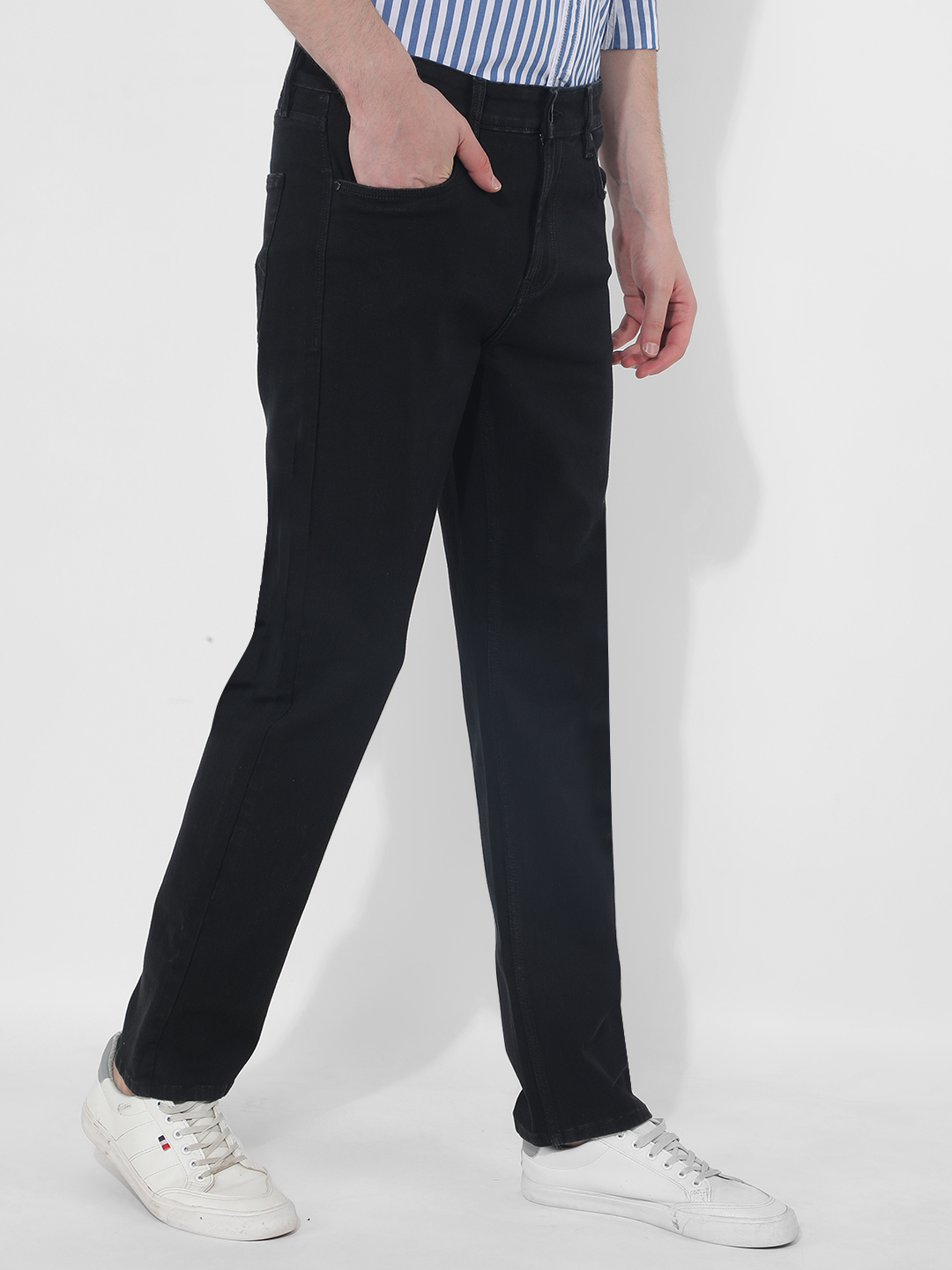 Numero Uno Men Solid Black Jeans